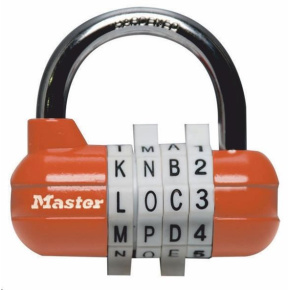 Master Lock 1534EURD Kombinační visací zámek horizontální - oranžový