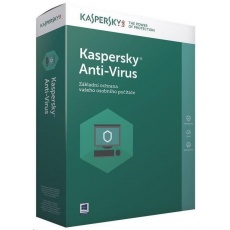 Kaspersky Anti-Virus CZ, 2PC, 1 rok, nová licence, elektronicky Kaspersky Anti-Virus CZ, 2PC, 1 rok, nová licence, elektronicky