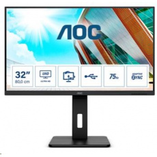 AOC MT VA LCD WLED 31,5" U32P2CA - VA panel, 3840x2160, 2xHDMI, DP, USB-C, USB, repro, pivot AOC MT VA LCD WLED 31,5" U32P2CA - VA panel, 3840x2160, 2xHDMI, DP, USB-C, USB, repro, pivot