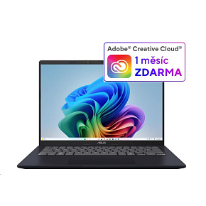 ASUS NTB Vivobook 14 (X1407QA-LY052W), Snapdragon X X1 26 100, 14" 1920 x 1200, 16GB, 1TB SSD, Adreno, W11 Home, Blue