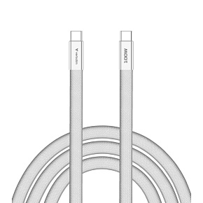 VERBATIM Kabel Sync & Charge SoftTouch USB-C, 100W, 120cm, bílá