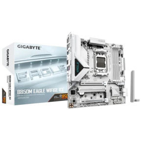 GIGABYTE MB Sc AM5 B850M EAGLE WF6E ICE, AMD B850, 4xDDR5, 1xHDMI, 2xDP, Wifi, mATX GIGABYTE MB Sc AM5 B850M EAGLE WF6E ICE, AMD B850, 4xDDR5, 1xHDMI, 2xDP, Wifi, mATX