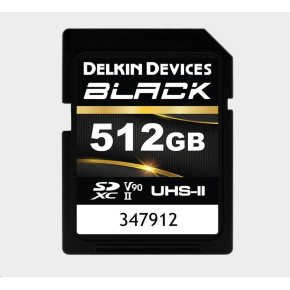 Delkin SDXC BLACK Rugged UHS-II R300/W250 (V90) 512GB (new) Delkin SDXC BLACK Rugged UHS-II R300/W250 (V90) 512GB (new)
