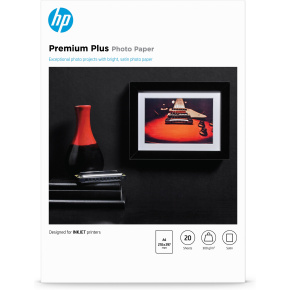 HP Premium Plus Semi-gloss Photo Paper-20 sht/A4/210 x 297 mm, 300 g/m2, CR673A