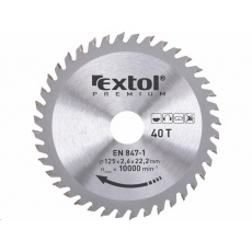 Extol Premium (8803207) kotouč pilový s SK plátky, 125x1,3x22,2mm, 40T Extol Premium (8803207) kotouč pilový s SK plátky, 125x1,3x22,2mm, 40T