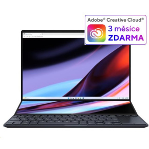 ASUS NTB Zenbook Pro 14 Duo (UX8402VV-OLED037X) i9-13900HU,14.5" 2880x1800,32GB,2TB SSD,NVIDIA RTX 4060,W11Pro,Black