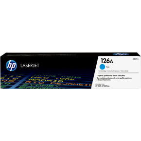 HP 126A Cyan LJ Toner Cart, CE311A (1,000 pages) HP 126A Cyan LJ Toner Cart, CE311A (1,000 pages)