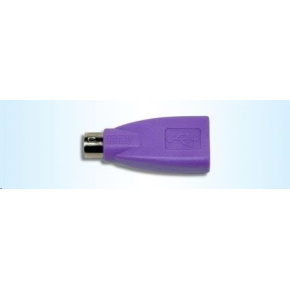 CHERRY adaptér USB na PS/2, fialová