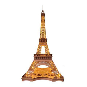 RoboTime 3D Dřevěné puzzle Rolife Noc Eiffelovy věže svítící RoboTime 3D Dřevěné puzzle Rolife Noc Eiffelovy věže svítící