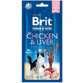 Brit Premium by Nature Cat Sticks with Chicken & Liver (3 sticks)