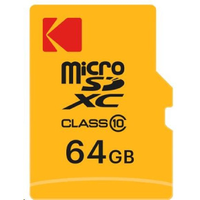 Kodak paměťová micro SD karta 64GB Class10 w/adapter Extra