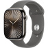 Apple Watch Series 10 GPS + Cellular 46mm Natural Titanium Case with Stone Grey Sport Band - S/M