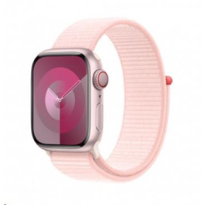 APPLE Watch Series 9 GPS + Cellular 41mm Pink Aluminium Case with Light Pink Sport Loop
