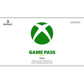 Xbox Game Pass Core – 3 - měsíční členství
