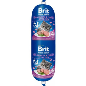 Brit Premium by Nature Sausage CAT Chicken & Turkey Sterilised 180 g