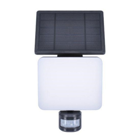 Solight LED solární osvětlení se senzorem, 11W, 1200lm, 3 CCT, Li-Ion, černá