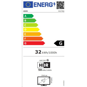 ASUS LCD 27" XG27AQV pruhnutý 2560x1440 Fast IPS 170 Hz 1ms 400cd HDMI DP VESA