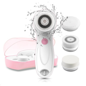 TOUCHBeauty 0759A Čistící kartáč na pleť 3v1 růžový - Poškozený obal (Komplet)