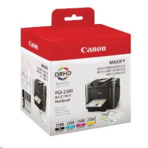 Canon CARTRIDGE PGI-2500 BK/C/M/Y Multi-pack pro Maxify MB5050,515x5350,545x, iB4150 Canon CARTRIDGE PGI-2500 BK/C/M/Y Multi-pack pro Maxify MB5050,515x5350,545x, iB4150