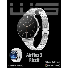 WG - Chytré hodinky AirFlex3 Rizz It / Silver Edition
