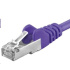 PREMIUMCORD Patch kabel CAT6a S-FTP, RJ45-RJ45, AWG 26/7 3m fialová