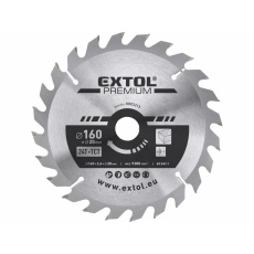 Extol Premium (8803213) kotouč pilový s SK plátky, 160x2,0x20mm, 24T