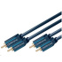 ClickTronic HQ OFC kabel 2x Cinch - 2x Cinch RCA, M/M, 3m
