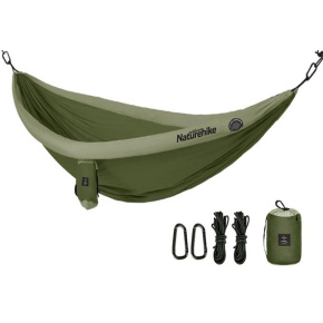 Naturehike hamaka DC-C09 pro 2 osoby s nafukovacími lemy 850g - tmavě zelená