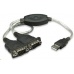 MANHATTAN převodník z USB na 2x sériový port (USB AM/DB9M(2), RS232)