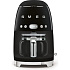 Smeg Retro Style DCF02BLEU překapávač kávy černý, 10 šálků, 1,25 l, automatický start, keep warm