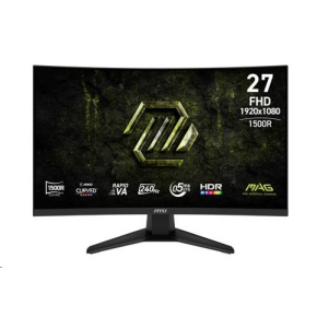 MSI LCD MAG 275CF X24, 27", 1920x1080, Rapid VA, 0,5 ms, VESA 100x100, Black