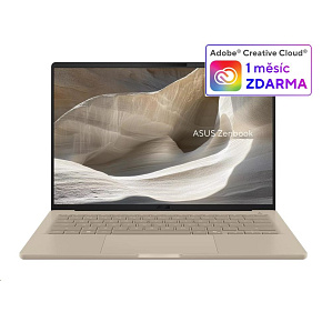 ASUS NTB Zenbook A14 (UX3407QA-OLED180W), X1 26 100, 14" 1920x1200, 16GB, 1TB SSD, Adreno, W11 Home, Zabriskie Beige