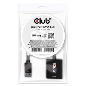 Club3D adaptér aktivní DisplayPort na VGA