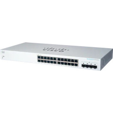 Cisco switch CBS220-24T-4G-UK, 24xGbE RJ45, 4xSFP, fanless - REFRESH