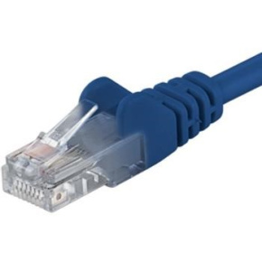 PremiumCord Patch kabel UTP RJ45-RJ45 CAT6 10m modrá