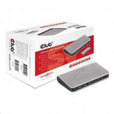 Club3D Dokovací stanice USB Type C (MST) (3x USB 3.0/USB-C/HDMI/DP/Ethernet/Audio) s napájecím adaptérem Club3D Dokovací stanice USB Type C (MST) (3x USB 3.0/USB-C/HDMI/DP/Ethernet/Audio) s napájecím adaptérem