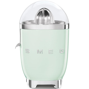 Smeg CJF11PGEU citrusový odšťavňovač, 70 W, manuální tlak, univerzální kužel z nerezové oceli, pastelově zelený