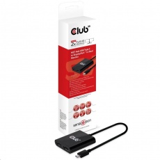 Club3D Video hub MST (Multi Stream Transport) USB 3.1 typ C na 2x DisplayPort 1.2 Club3D Video hub MST (Multi Stream Transport) USB 3.1 typ C na 2x DisplayPort 1.2