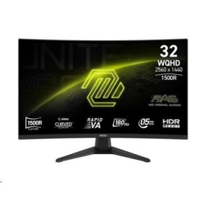 MSI LCD MAG 321CQF E18, 31.5", 2560x1440, Rapid VA, 0,5 ms, VESA 100x100, Black MSI LCD MAG 321CQF E18, 31.5", 2560x1440, Rapid VA, 0,5 ms, VESA 100x100, Black