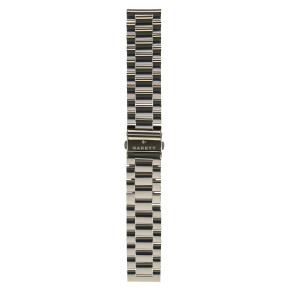 Garett řemínek 22 mm, stříbrný kovový, typ Solid