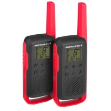 Motorola vysílačka TLKR T62 (2 ks, dosah až 8 km), červená Motorola vysílačka TLKR T62 (2 ks, dosah až 8 km), červená