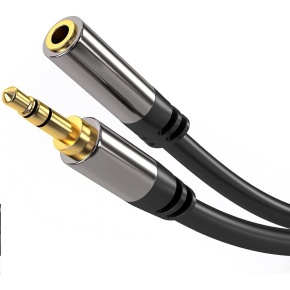 PREMIUMCORD prodlužovací kabel, Jack 3.5mm - Jack 3.5mm M/F 1,5m