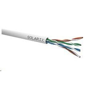 Instalační kabel Solarix UTP, Cat5E, drát, PVC, box 500m SXKD-5E-UTP-PVC