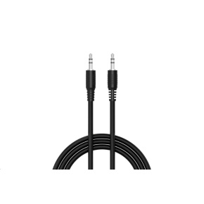 WG Propojovací AUX kabel Jack 3,5mm / 1m / black WG Propojovací AUX kabel Jack 3,5mm / 1m / black