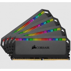 CORSAIR DDR4 32GB (Kit 4x8GB) DIMM 3600MHz CL16, Dominator Platinum RGB, černá