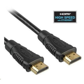 PREMIUMCORD Kabel HDMI - HDMI 0,5m (v1.4, 3D, zlacené kontakty, stíněný)