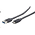 GEMBIRD USB 3.0 AM na Type-C kabel (AM/CM), 1,8m, černý