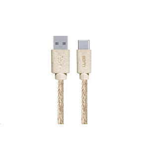WG - Datový kabel Type-C (male) na USB-A (male), 2 metry, konopný ECO
