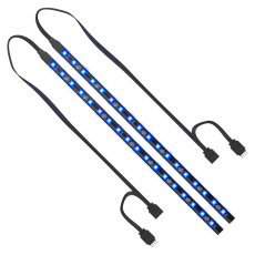 SilentiumPC LED pásek Aurora Stripes RGB / 18x LED / 30cm / RGB / 2ks