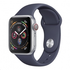 COTEetCI silikonový sportovní náramek pro Apple watch 42 / 44 mm půlnoční modrá